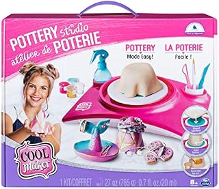 Cool Maker, Pottery Studio, Clay Pottery Wheel Craft Kit for Kids Aged 6