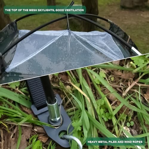 Timoau Carpa de Camping para Exterior, Impermeable, Ligera para Mochileros, Capacidad 4 Personas, Diseño Camuflaje miniatura 5