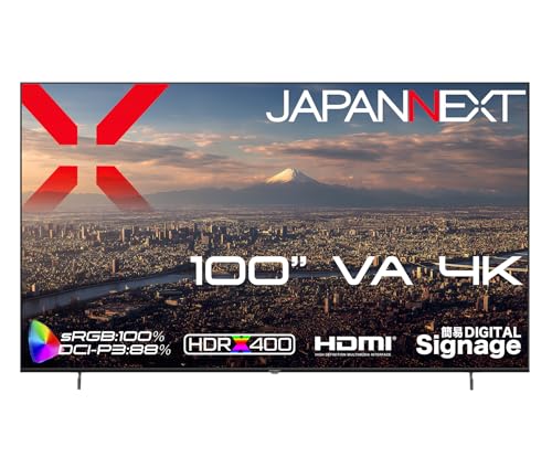 【2年保証】 JAPANNEXT 100インチ 4K大型液晶モニター JN-V100U-M (B0GBX8B9GW) Amazon価格推移・価格追跡
