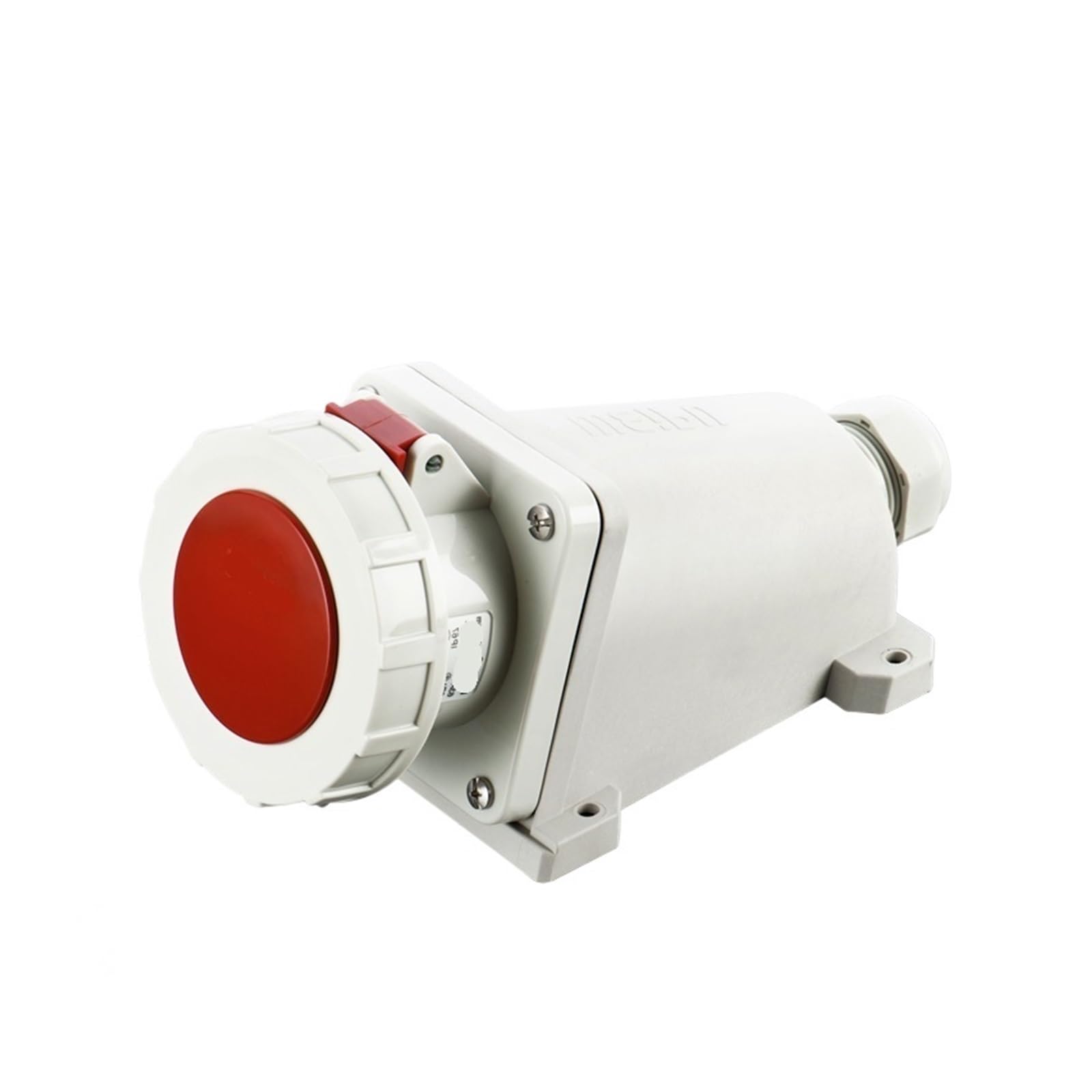 Conector industrial 63A de 4 pines impermeable IP67 base aérea resistente impactos 3