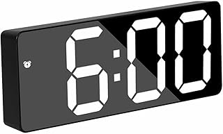 Alarm Clocks for Bedrooms, Loud Large Display Big Numbers Digital Clock with USB Charging Port,Easy to Use Small Electric Alarm Clock for Heavy Sleepers Home Office Bedside Decor Snooze (White)