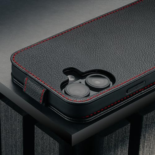 Coque à rabat iPhone 17 cuir noir idéal pour vos déplacements professionnels - 4