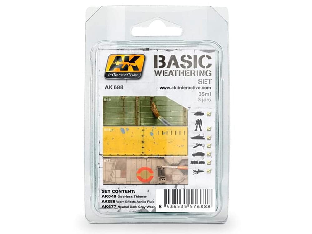 AK InteractiveWeathering SET 688 BASIC WEATHERING (3x35ml)