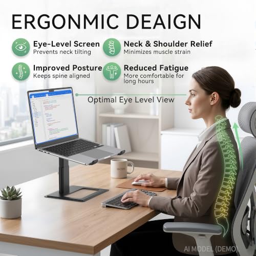 SOUNDANCE Adjustable Aluminum Laptop Stand — view 2