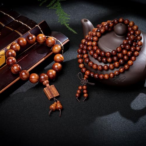 Image of Natural Wooden Adult Bracelet Spring Chain Bracelet， 1pc /pack