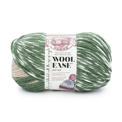 Lion Brand Yarn Wool Ease Fair Isle Yarn, 1 Pack,...