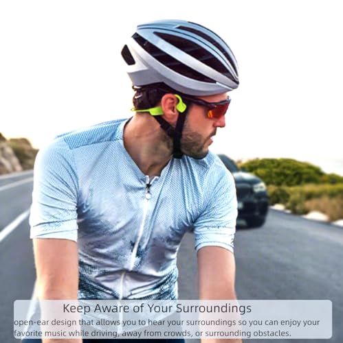 Image of Bone Conduction Headphones Bluetooth Wireless Open Ear Headset Multipoint Connection Waterproof Sports Headphones for Workouts Running Walking Cycling Fitness Fishing Yoga
