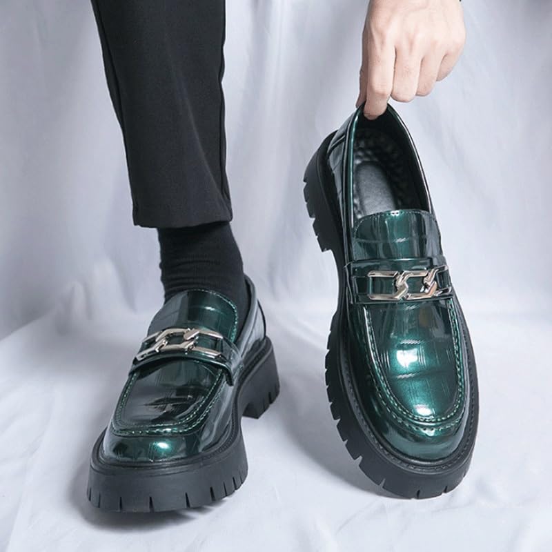 Men's Loafers Slip-On Shoes with Non-Slip Sole Leather Casual Sneakers for Mens for Business Dinners3