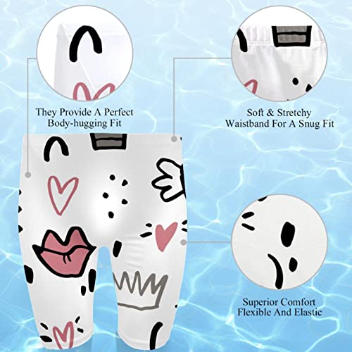 Jammers natación hombre multicolor traje de baño entrenamiento largo XXL carreras resistencia 2