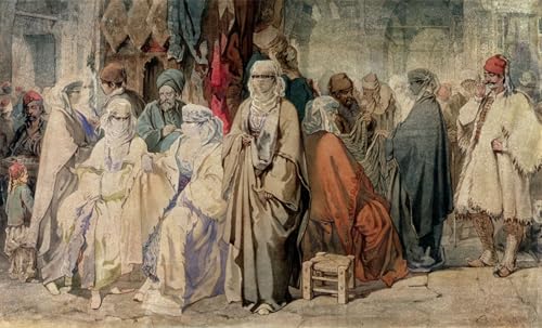 Tableaux Graffiti Art Mural d'Amadeo Preziosi, Poster Figure du bazar Constantinople 60x90cm