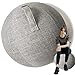 Rbanbow Erwachsene Sitzball Stuhl 55/65/75cm Sitzball Büro Sitzender Ballstuhl Dicker Gymnastikball Anti-Burst Pilates Ball Ergonomisches SitzmöBel Anti-Burst GymnastikbäLle Mit Pumpe