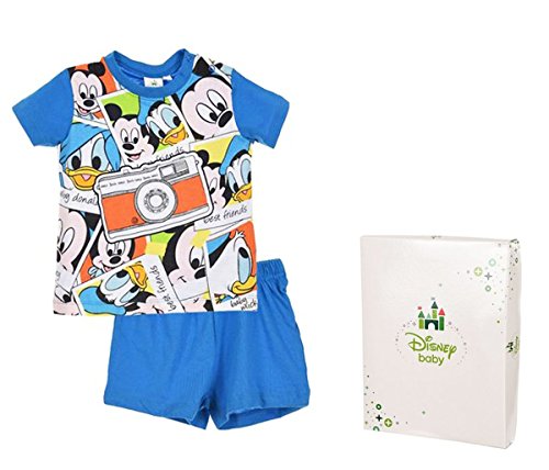 Gemeinsam Pyjama Short With Gift Box Baby Boy Mickey From 12 To 30 Months Blue Amazon De Clothing