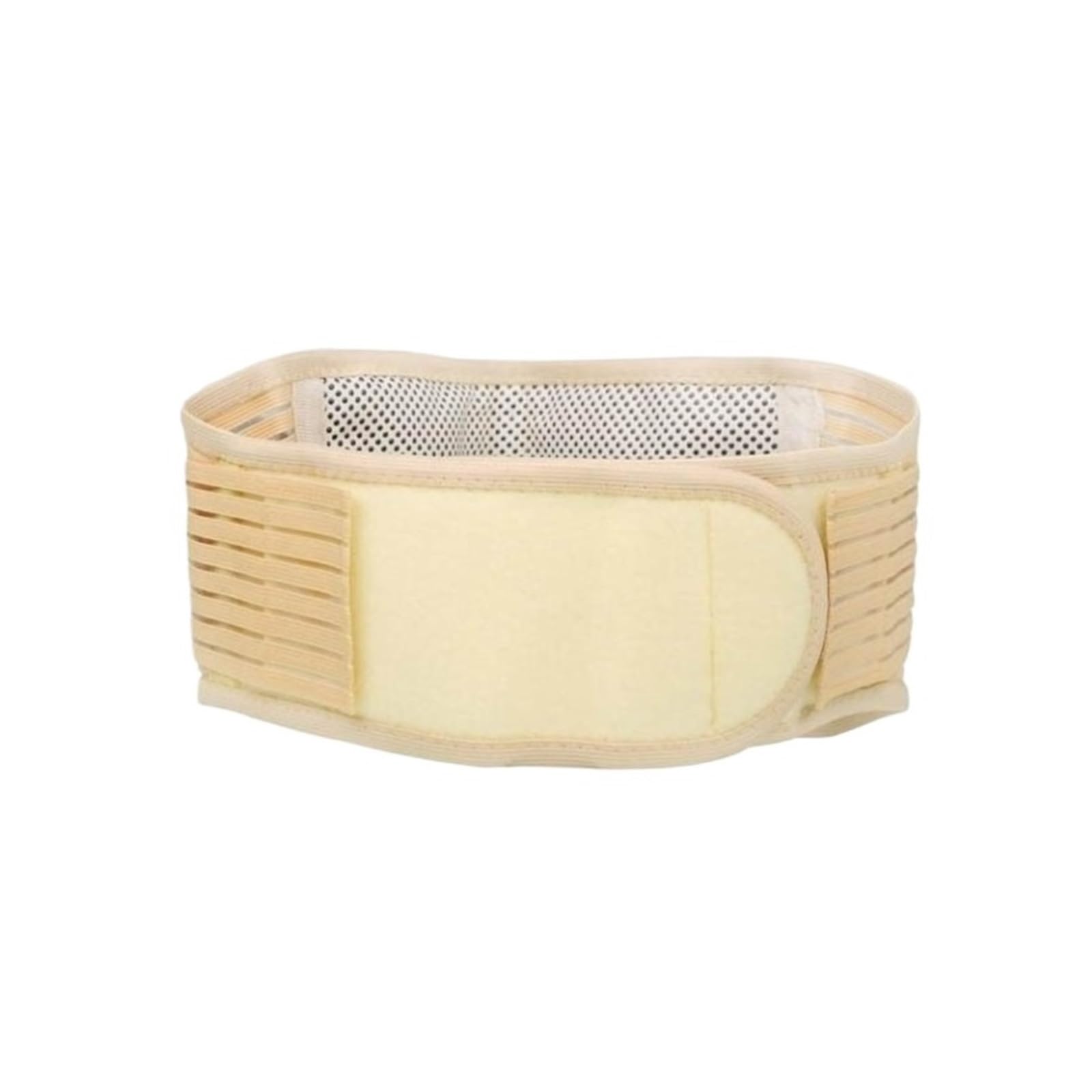 Fascia Lombare Cintura di Supporto for La Schiena Lombare Fascia for for Prevenzione Lesioni alla Colonna Vertebrale Rinforzo Schiena(Beige,Large)