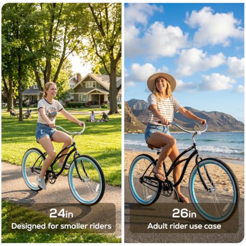 RideOrigin 26 Inch Beach Cruiser
