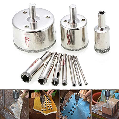 Set 10 Pzas Broca Diamante 3-50mm Para Vidrio y Cerámica miniatura 4