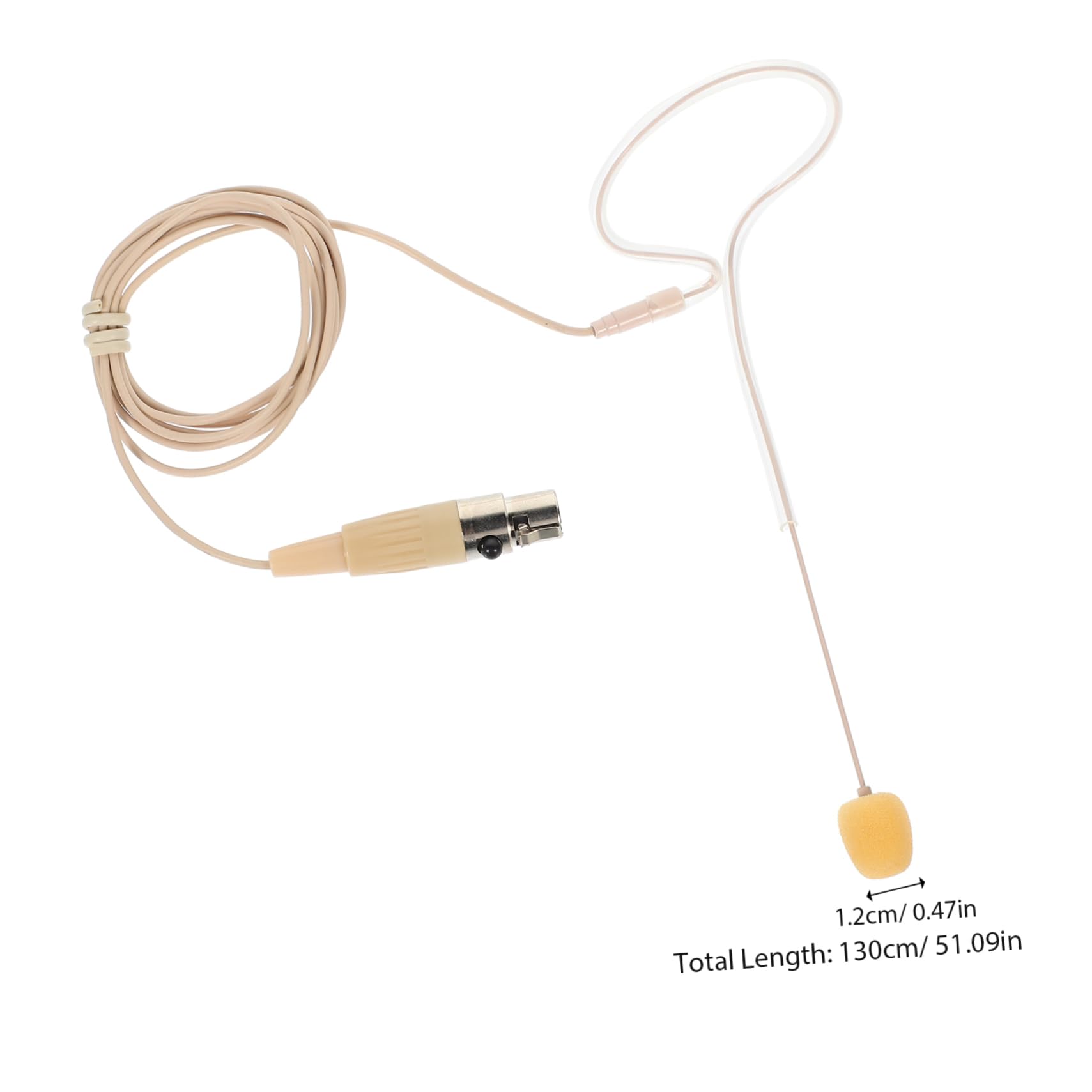 FUNOMOCYA Speaker Mic Condenser Ear Hook Microphone Over Ear Headset for Live Performances Broadcasters