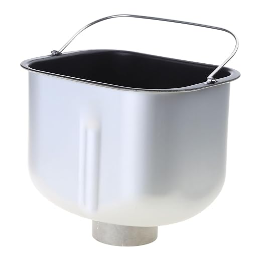 Bread Machine Inner Bucket Replacement, Metal Pan for Maker, Easy Baking Accessory