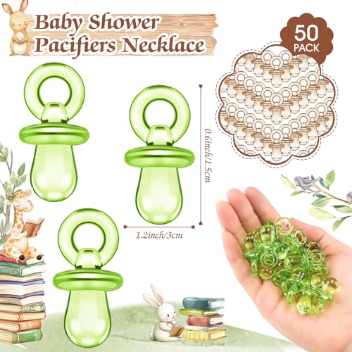 Image of Thyle 51 Pcs Storybook Pacifier Hunt Baby Shower Games a New Chapter Will Soon Begin Baby Shower Game Decoration Include Hunt Sign and 50 Acrylic Pacifiers Gift Sets for Gender Reveal Party Decor