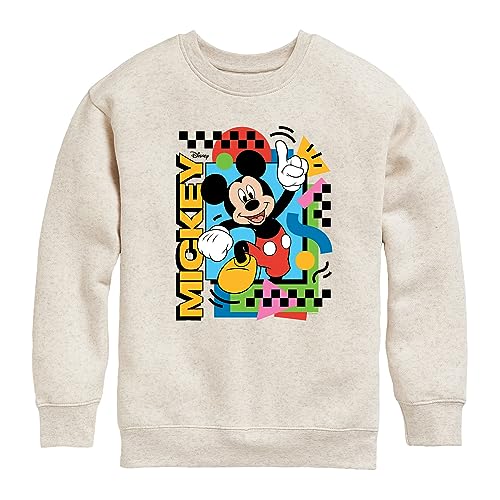 Disney - Mickey 90s Nostalgia - Toddler & Youth Crewneck Fleece Sweatshirt