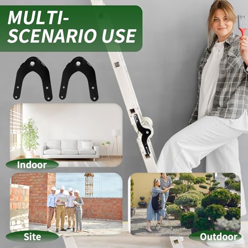 Dachbodenleiter Scharniere zum Herunterziehbare, Dachbodentreppe Ersatzteile für Aluleiter, Bodentreppe Zubehör für die Restaurierung Alten Dachbodenleitern, Schwarz, 2 Stück