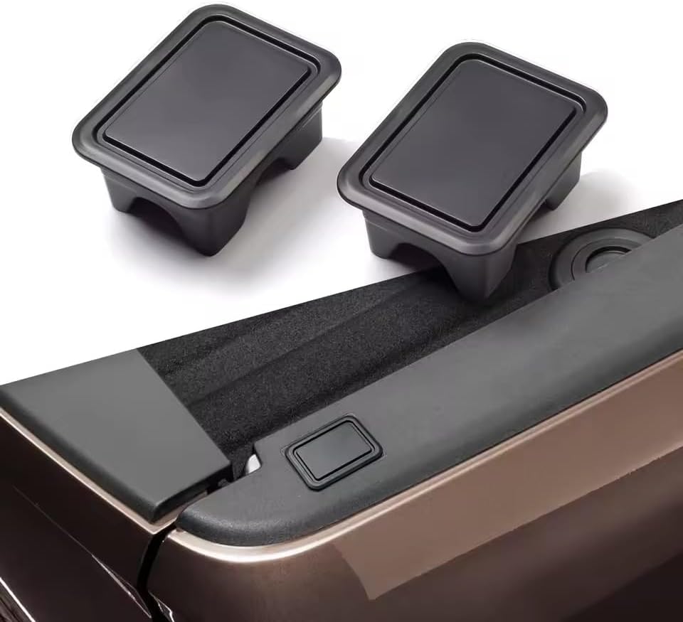 2Piece Black Stake Pocket Covers Rear Truck Pickup Bed Rail Stake Pocket Plugs Hole Caps for Dodge Ram 1500 2500 2019-2025 2026