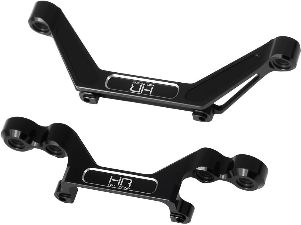 Hot Racing SXTY03KL01 Black Anodized Aluminum Front and Rear LED Light Buckets Mount Upgrade for Axial K10 SCX30 CNC Machined