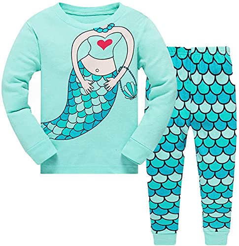Tkiames Pijama para Niña 2 Pieza Precioso Pijama 100% algodón