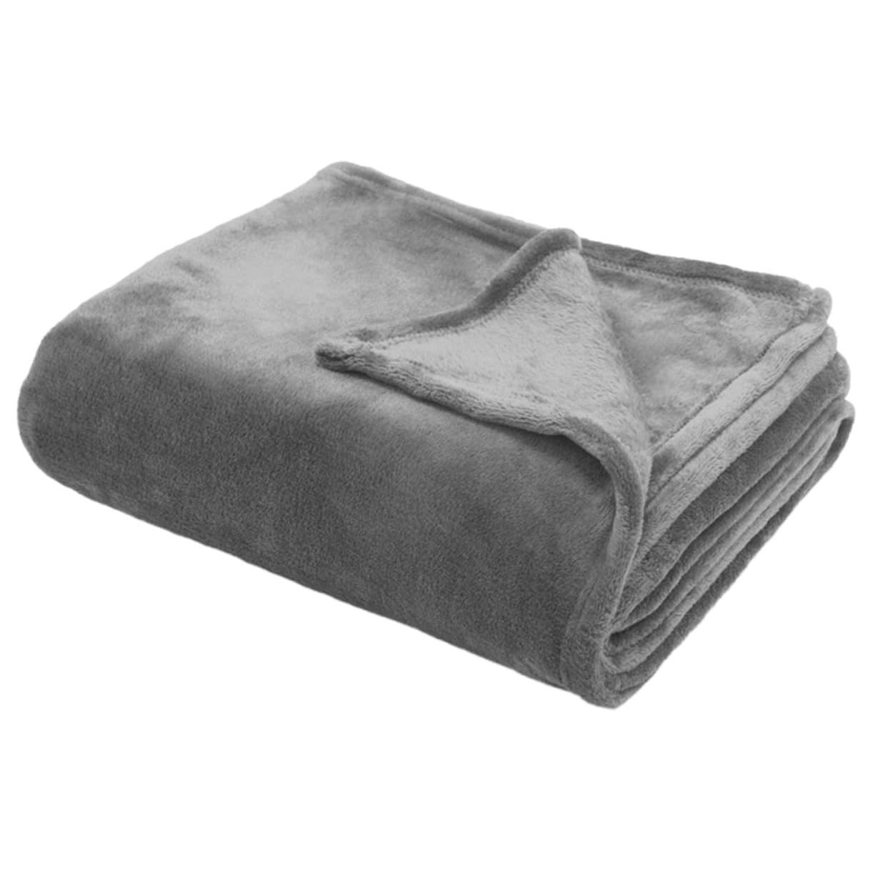 Couverture polaire douce OUNONA grand confort pour lit et sieste