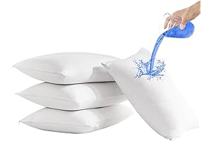 Waterproof Pillow Case Protectors – 4 Pack for Snooze-worthy Nights