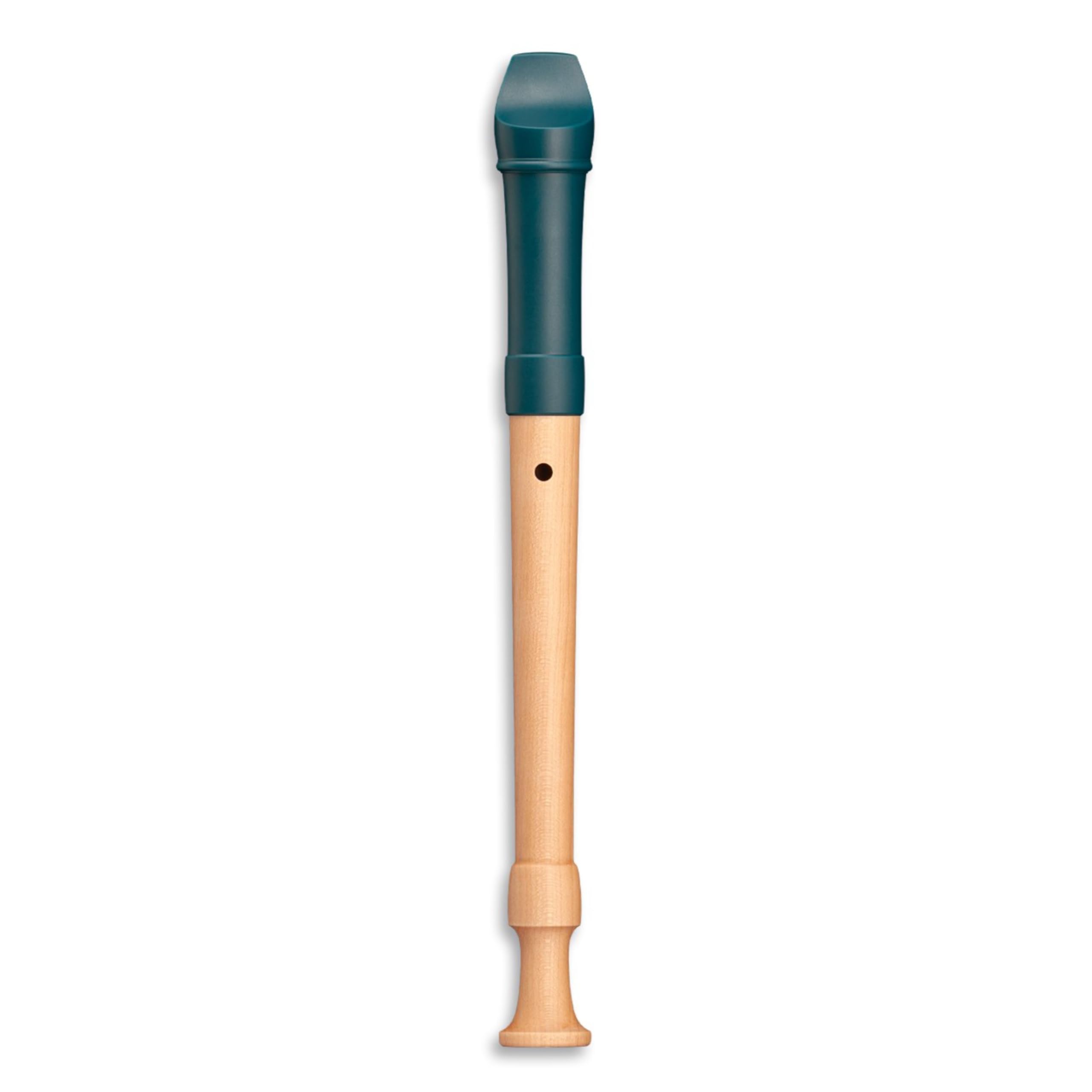 Mollenhauer 17413 Fipple Sopranblockflöte, Dege, seeblau, barock - Flauto dolce soprano (barocco)