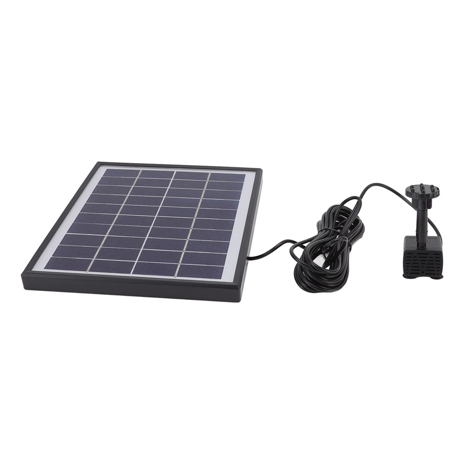 5.0W Solar Fountain Pump Prevent Clogging Portable Easy to Floating Solar for Outdoor 12V