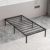 NEW JETO Metal Bed Frame-Simple and Atmospheric Metal Platform Bed Frame, Storage Space Under The Be