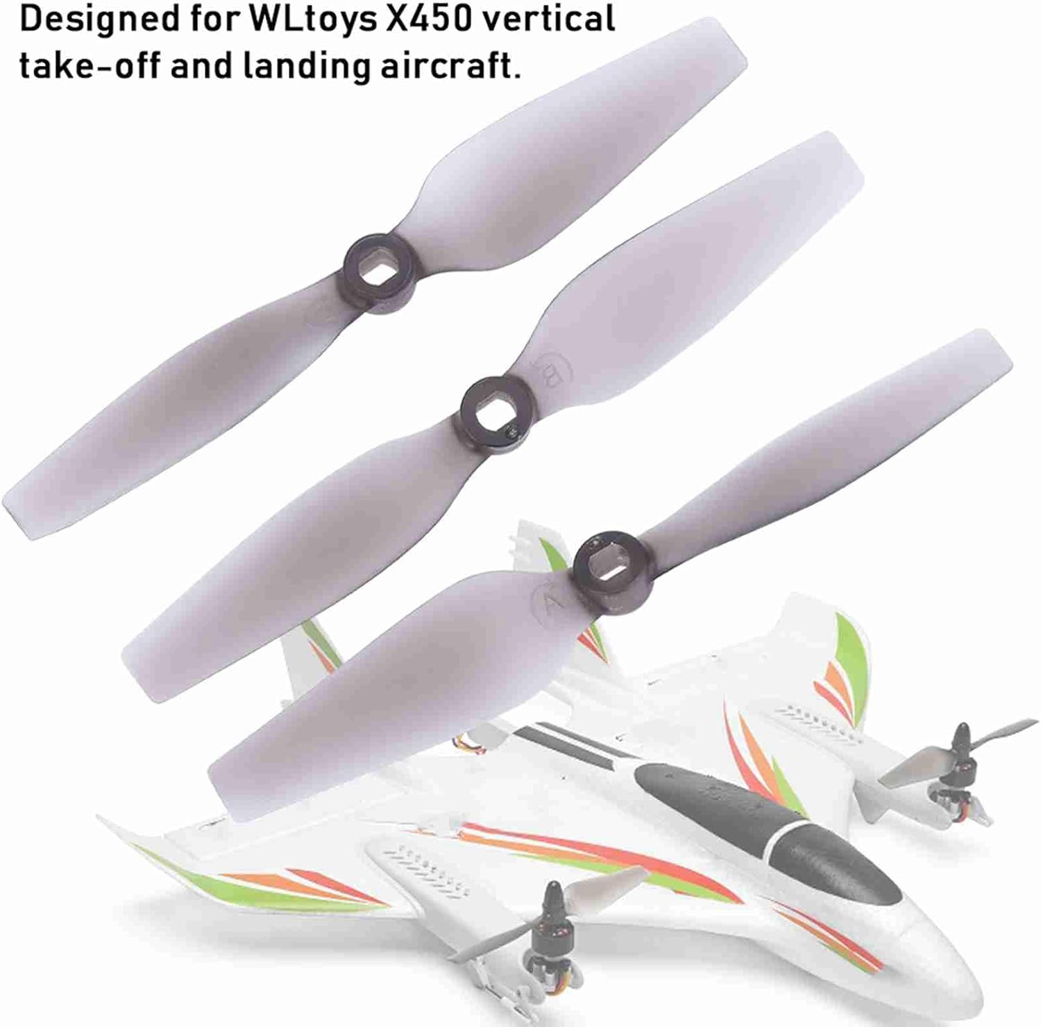 RC Aircraft Propeller Blade, Propellers Blade Accessories Compatible with X450 Vertical Takeoff and Landing Aircraft