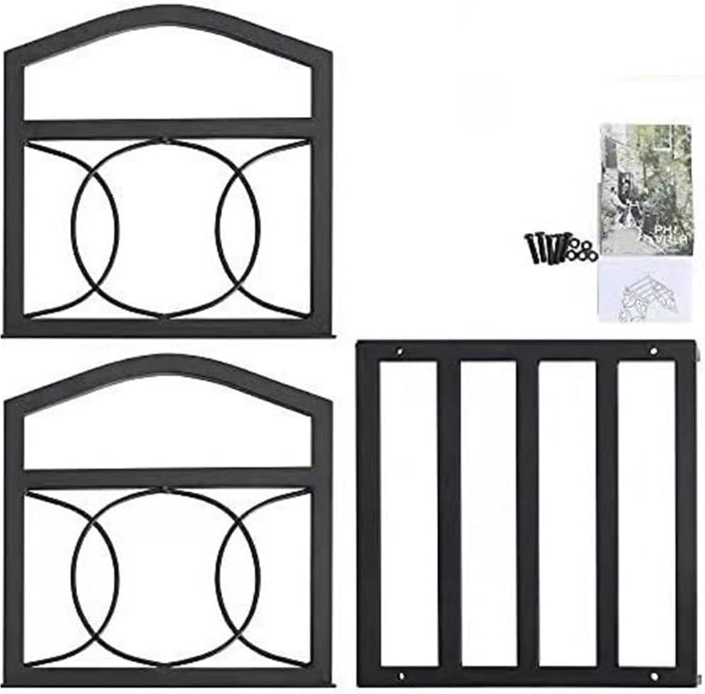 Fire Wood Holder Indoors Outdoor Firewood Shelf Simple Fireplace Bracket Match Holder Indoor and Outdoor Iron Fire Wood Storage Shelf Firewood Storage Rack