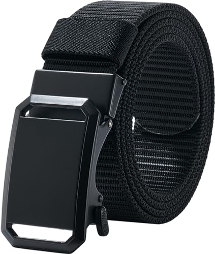 LionVII Ratchet Belts for Men - Fashion Belt Man Nylon Fabric 1 3/8