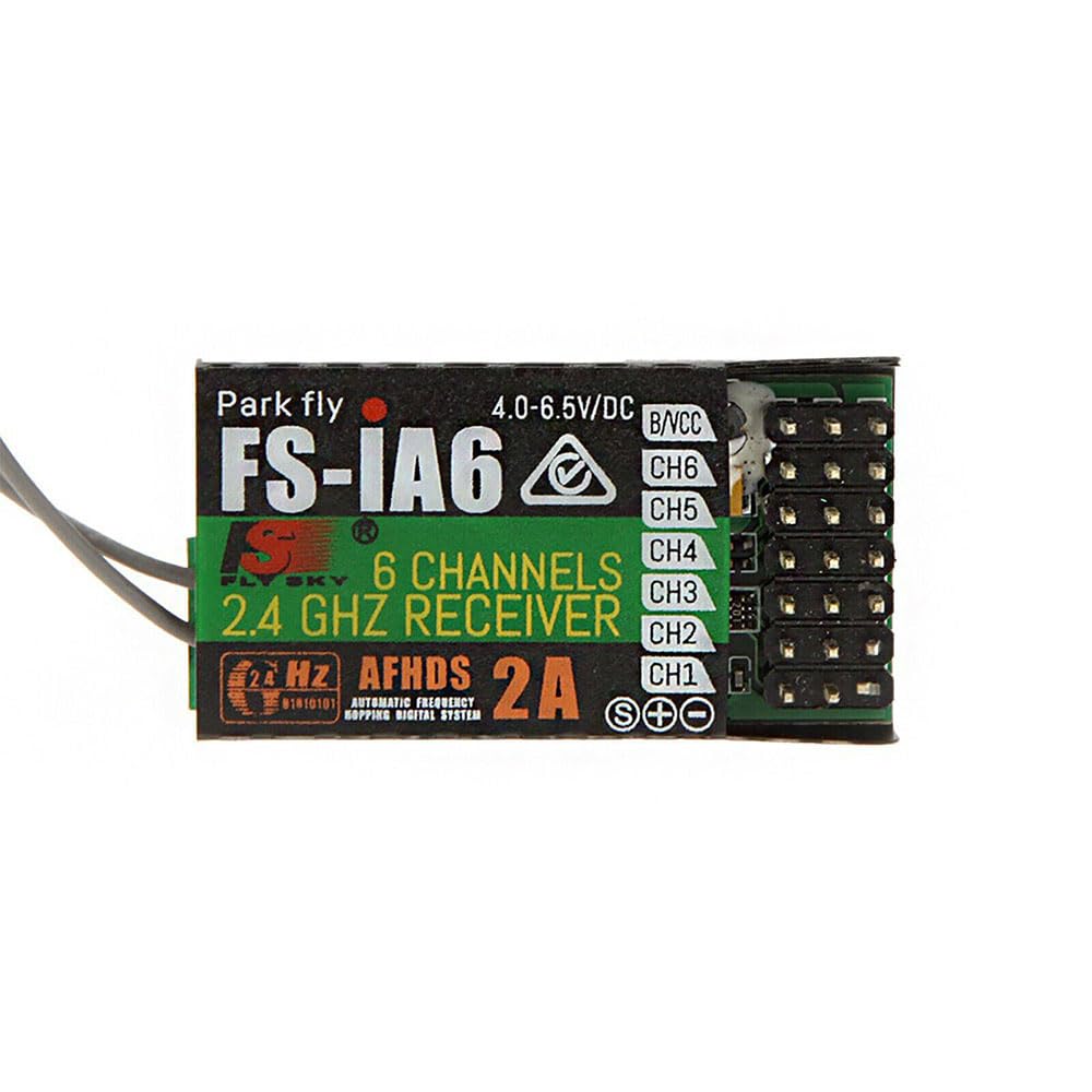 STASRC 6-Channel DC 4-6.5V FS-IA6 2.4GHz Control Remote Receiver for Flysky