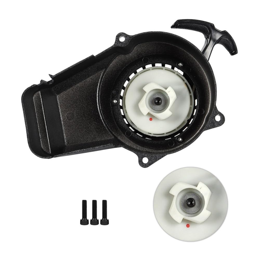 Pull Start Recoil Starter for 2 Stroke 47cc 49cc 50cc Engines Alloy Recoil Pull Starter & Screw Pit Dirt Bike Pocket SYX Moto Coolster QG-50 SSR SX50 Mini Apollo Apex Holeshot Highper KXD18 ATV Quad