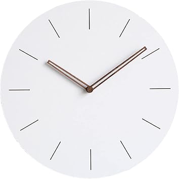 JATIBOSH Easy to Read Wall Clock Living Room Creative Nordic Clock Bedroom Mute Hanging Clock Battery Operated Decor Clock for Home Office School (Battery Not Included)