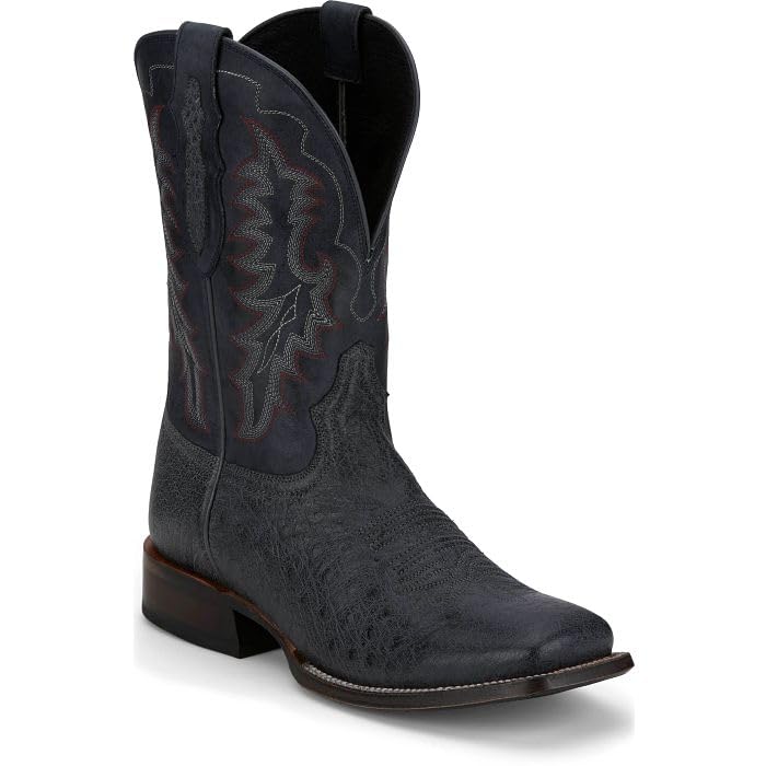 Justin Alco 11" Smooth Ostrich Boots for Men - Exotic Western Style, Durable Leather, Comfortable Fit, Classic Design3