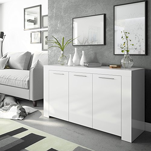 Aparador-Buffet-Moderno-Armario-Auxiliar-Comedor-Modelo-Ambit-Color-Blanco-Artik-Medidas-144-cm-Largo-x-42-cm-Fondo-x-80-cm-Alto
