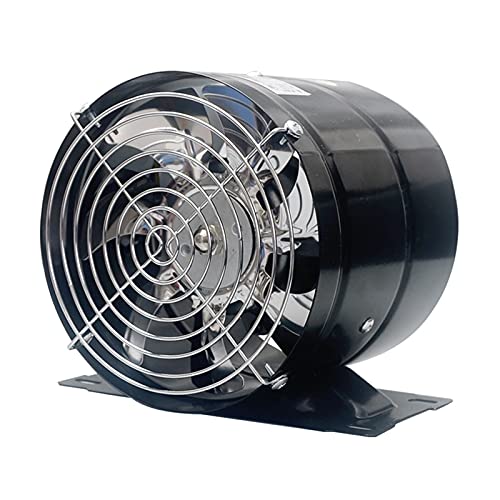 Ventilador de extracción vertical móvil de 8 pulgadas con base y cubierta de red, sin instalación miniatura 1
