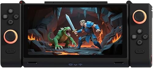 ONEXSUGAR - Consola de juegos portátil con pantalla OLED dual, con procesador de juegos Snapdragon G3 Gen 3, 16 GB + 512 GB de almacenamiento,