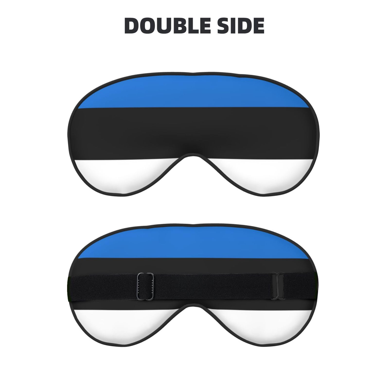 Flag of Estonia Print Sleep Mask Silk-Like Eye Mask Sleeping Eye Mask for Women Men for Travel Sleep Relaxation