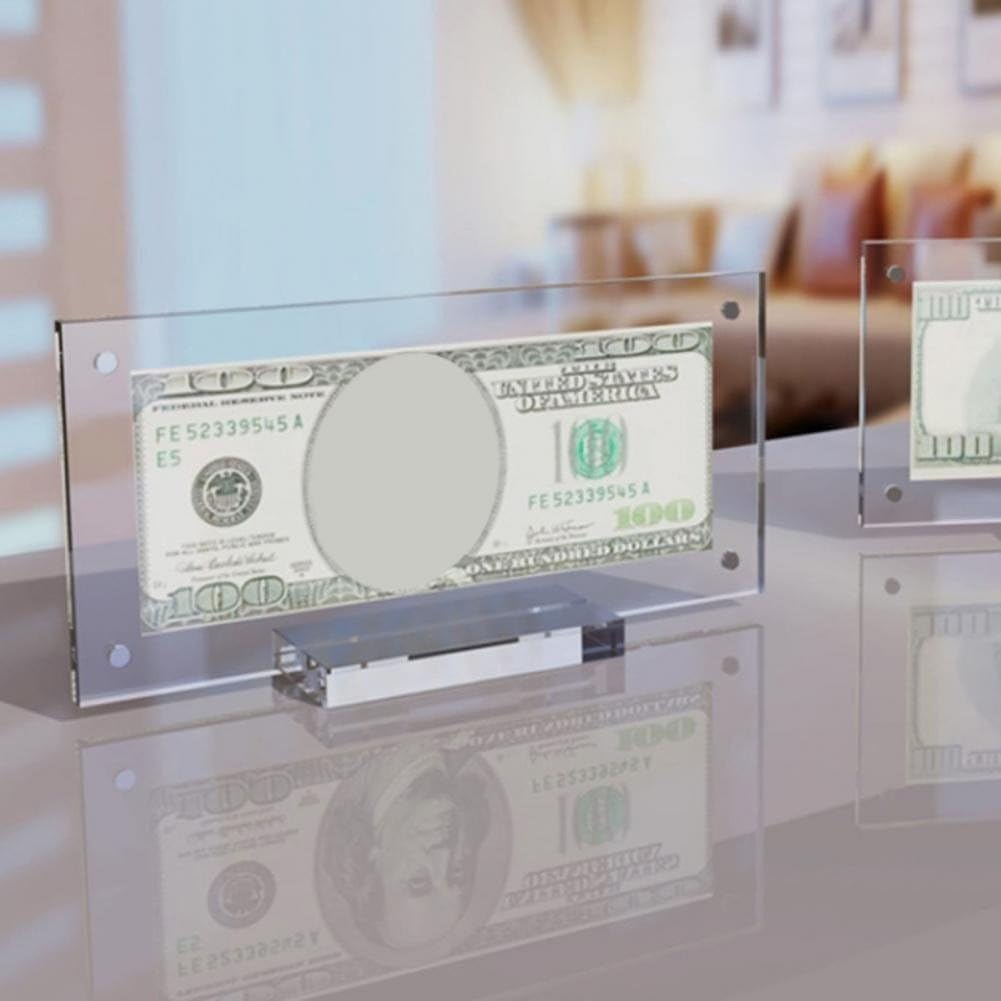 Présentoir à Billets En Acrylique - Support élégant Pour Exposer Vos Billets De Collection