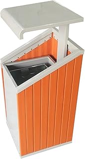 Outdoor Trash Can Outdoor Trash Can Commercial Trash Can Removable Inner Barrel Creative Metal Trash Can with Top Cover Outdoor Trash Can