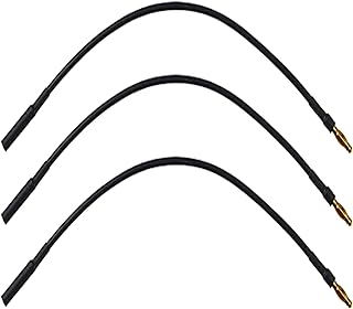 skrnrhrery Banana Gold Bullet Connector Extension Cable, 3.5mm Banana Plug Male Female Cable for RC Brushless Motor ESC Extension Cable RC Auto Boat Parts (16AWG Wire 25CM 3 Pieces)