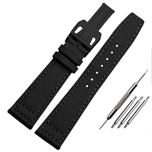 Bracelet de montre en nylon anti-transpiration pour IWC pilote portugais 20mm 21mm
