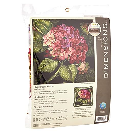 Dimensions 14" x 14" | Fabric-Red | 1 Set Needlepoint Kit