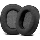 SOULWIT イヤーパッド メッシュファブリック SONY MDR-CD900ST / MDR-7506 / MDR-V6 / MDR-V7 ヘッドホン 用 交換 イヤークッション 高密度フォーム イヤーカップ - ブラック
