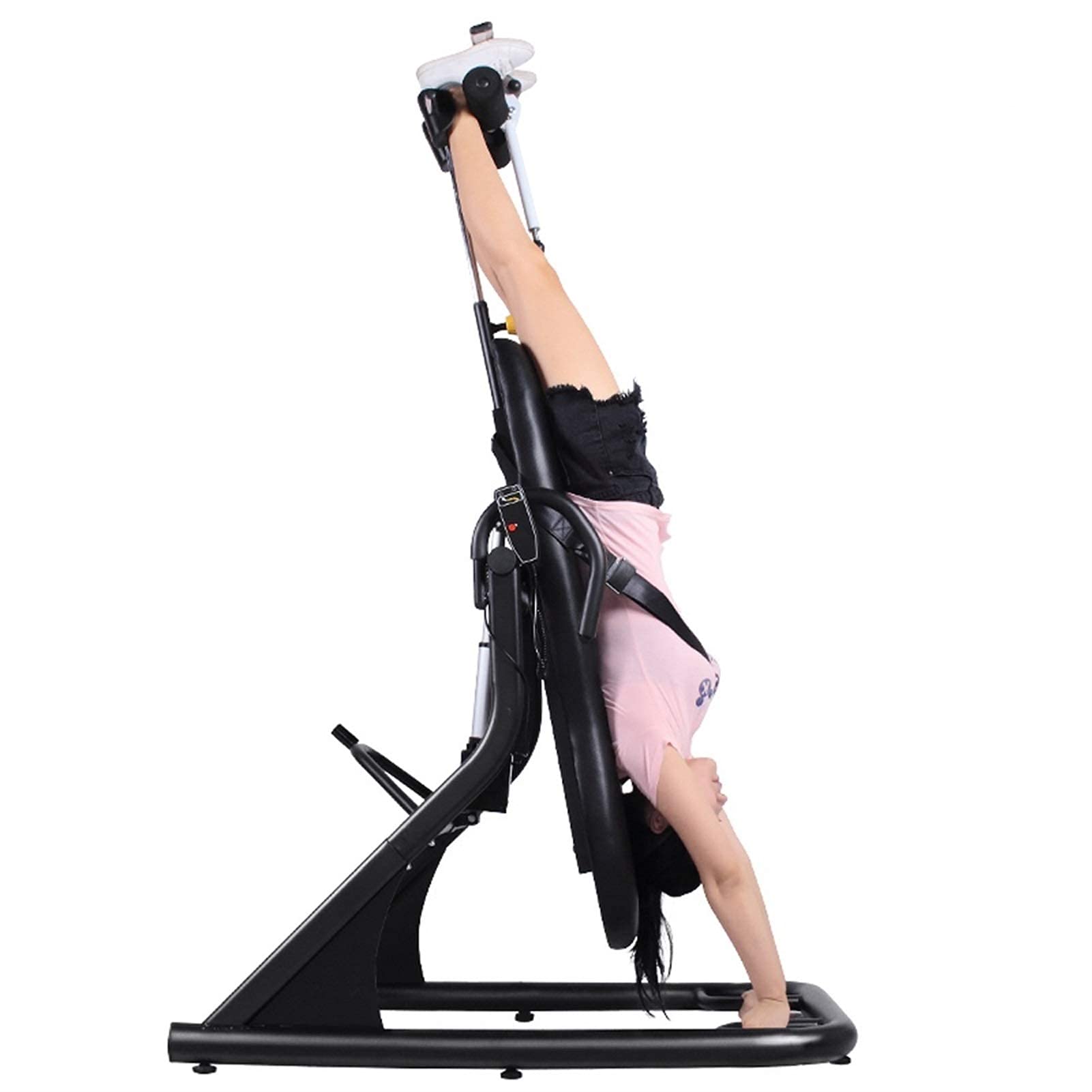 Health Safety Deluxe Inversion Table with Adjustable Head Pillow & Lumbar Support Pad Yoga Inversion Chair, Home Exercise/Fitness Equipment Yoga Inversion Chair, Yoga Inversion Bench Idea for Wo